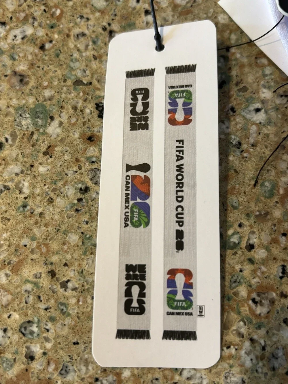 FIFA World Cup 2026 CAN MEX USA White Soccer Scarf Officially Licensed